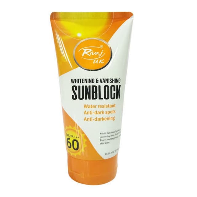 Rivaj- UK sunblock whitening and Vanishing 150ml
